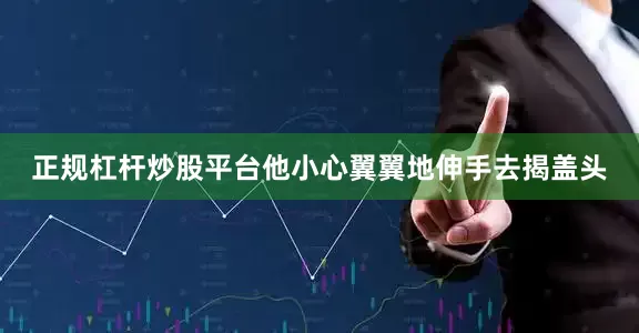 正规杠杆炒股平台他小心翼翼地伸手去揭盖头