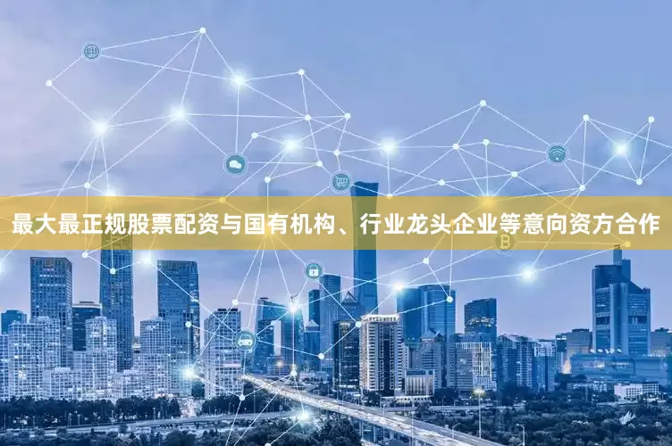最大最正规股票配资与国有机构、行业龙头企业等意向资方合作
